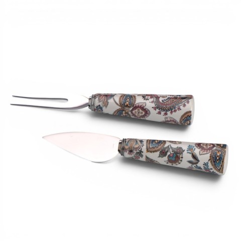 SET 2 PEZZI FORMAGGIO PAISLEY 13CM